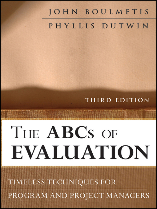 Title details for The ABCs of Evaluation by John Boulmetis - Available
